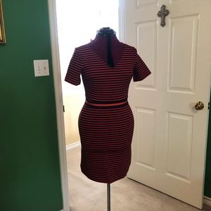 DraperJames poly rayon spandex dress.